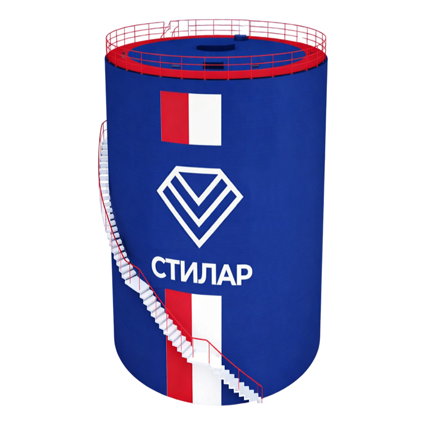 Цельносварной резервуар РВС для нефтепродуктов 15 м³ от завода-производителя