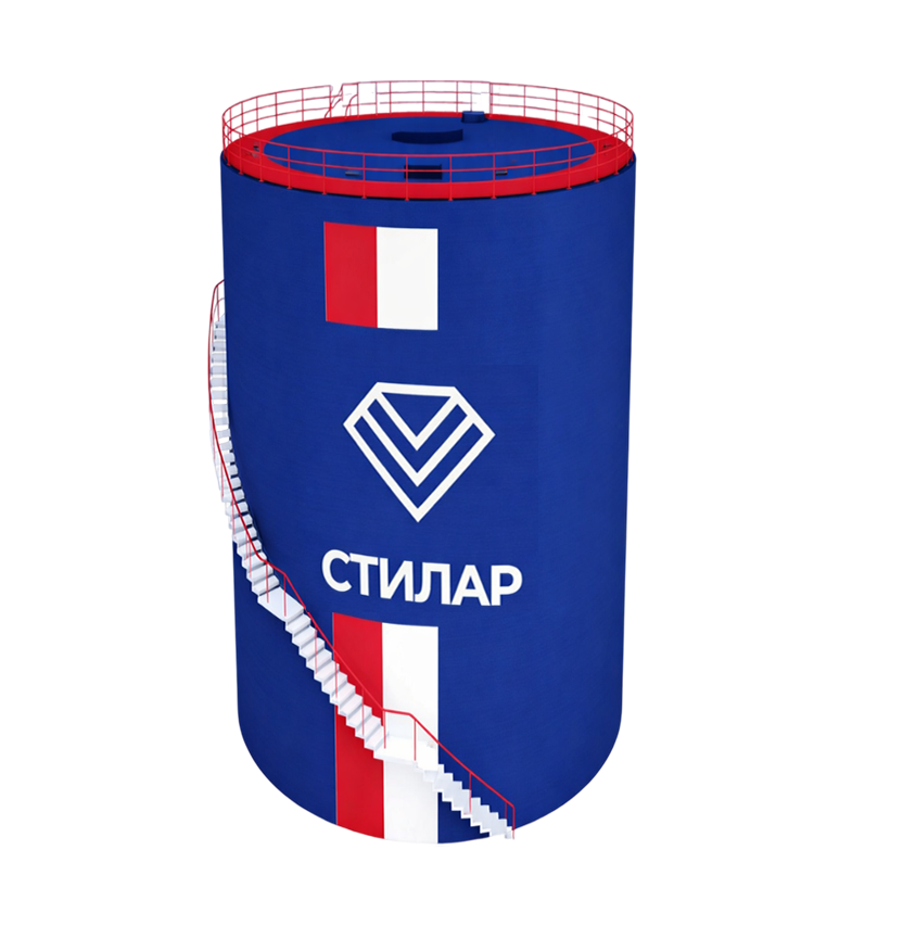 Цельносварной резервуар РВС для химических веществ 5 м³ от завода-производителя